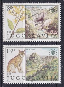 Yugoslavia  1553-54 MNH 1981 Nature Protection