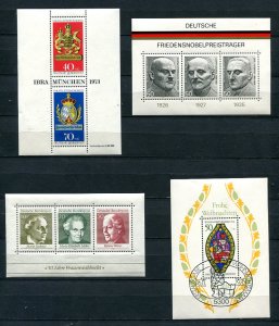 Germany 1969 and up 4 Sheets Mi Block 5 9 11 13 MNH 1 block Used/CTO FDC  7944