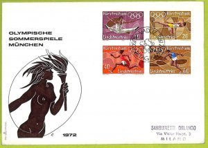 9770 - Liechtenstein - POSTAL HISTORY - FDC COVER - Olympic Game - 1972-