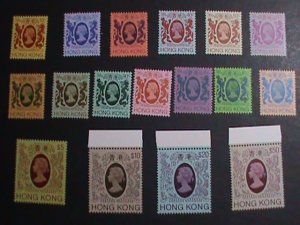 ​HONG KONG-1982- SC#388-403 QUEEN ELIZABETH II POSTAGE STAMPS SET MNH VF