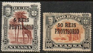 Nyassa Sc #49-50 Mint Hinged