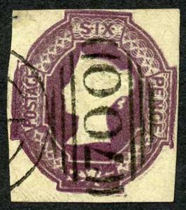 SG58 6d Mauve Wmk VR Reversed Very Fine Used