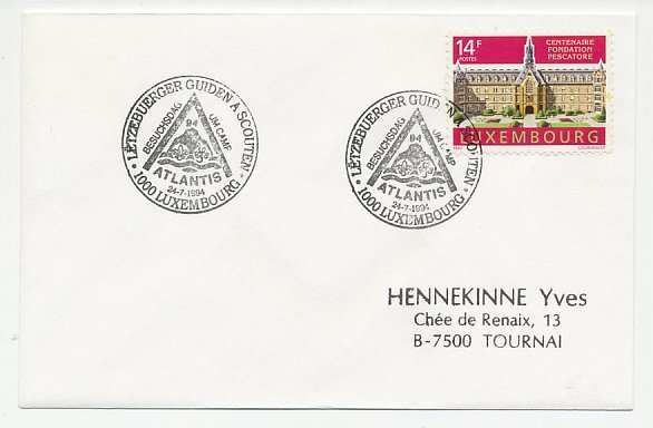 Cover / Postmark Luxembourg 1994 Scouting - Atlantis