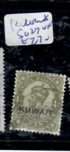 KUWAIT KGV 4A   SG 27  VFU    P0322B H