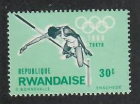 Rwanda; Scott 78; 1964;  Used