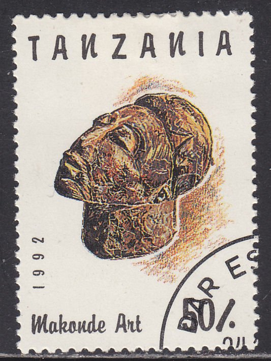 Tanzania 985C Makonde Face Art 1992