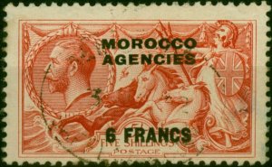 Morocco Agencies 1936 6f on 5s Rose-Red SG201 Fine Used