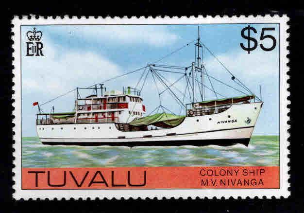 TUVALU Scott 37 MNH** Colony Ship Nivanga top value in 1976 set