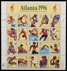 MALACK 3068, 32c Olympic Games,  Sheet, STOCK PHOTO stock3068