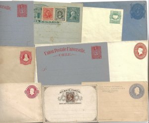 BRAZIL ARGENTINA CHILE GUATEMALA HONDURAS 1900 COLLECTION OF POSTAL ENVELOPES &