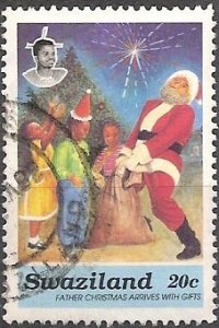 Swaziland 592 (used) 20c Father Christmas (1991)