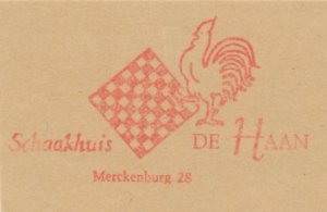 Meter cut Netherlands 1974 Rooster - Chess house