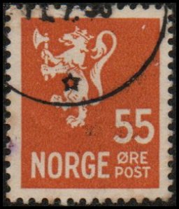 Norway 201A - Used - 55o Lion Rampant (1946)