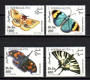 Somalia, Mi cat. 472-475. Butterflies issue. ^