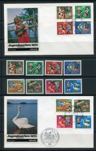 Germany, Berlin Youth, Animal Protection Stamps & First Day Covers MNH 1972