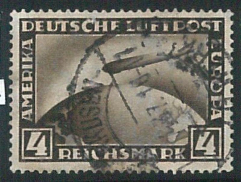 70805 - GERMANY Reich - STAMPS:  Zeppelin 4 Marks - USED