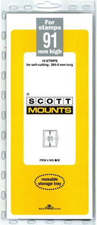 Scott Mounts Black 91mm STRIP 265mm, (Pgk. 10)(00953B)