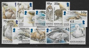 S.GEORGIA&S.SANDWICH SG390/401 2004 JUVENILE FAUNA MNH