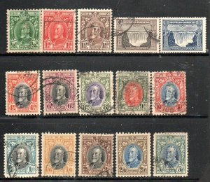 Southern Rhodesia 16-19 Used, 20 Mint no gum, 21-28 Used, 29 Mint hinged, 30Used