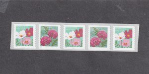 PNC5 5c Butterfly Garden Flowers SA (22) B1111 US #5665a 4 Dig BN top set 5 MNH