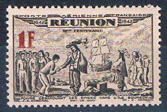 Reunion C13A MNH De Poivre 1943 (R0460)+