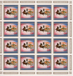 Equatorial Guinea 1977 Mi#1120/1126 CHINESE ART-HORSES 7 MINI-SHEETLETS (16) MNH