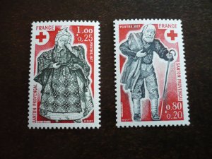 Stamps - France - Scott# B503-B504 - Mint Never Hinged Set of 2 Stamps