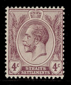 MALAYSIA - Straits Settlements GV SG197, 4c dull purple, LH MINT.