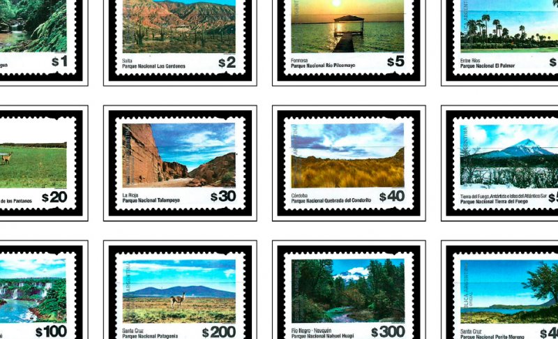 COLOR PRINTED ARGENTINA 2011-2020 STAMP ALBUM PAGES (81 illustrated pages)