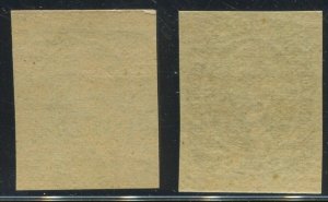 Confederate States 13 Lot of Two Mint NH Stamps with Nice Shades BX5254