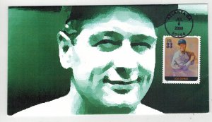 LEGENDS OF BASEBALL FDC 3408T LOU GEHRIG SCARCE GSCC ALLOVER CACHET #1