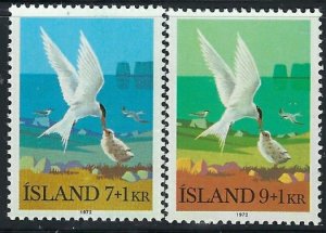 Iceland B23-24 MNH 1972 Birds (fe9535)