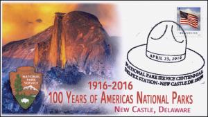 2016, National Park Service, 100 Years, New Castle DE, Yosemite, 16-081