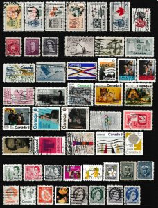 50 Different F-VF Used Canada Stamps # 2 - I Combine S/H