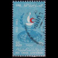 EGYPT 1963 - Scott# 586 Red Cross Cent. 35m Used