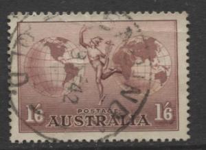 Australia - Scott C4 - Mercury & Hemispheres -1934 - Fine Used - 1/6p Stamp