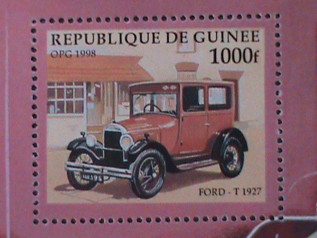 GUINEA-1997-SH151- LOVELY CLASSIC FORD 1927-MNH S/S-VF LAST ONE-HARD TO FIND