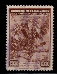 El Salvador Scott C76 Used coffee bean stamp