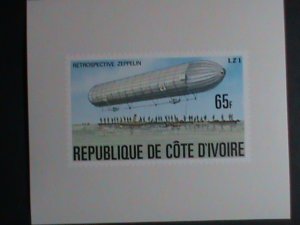 ​IVORY COAST STAMP:1977 SC#441 HISTORY OF ZEPPELIN- LZ1- TAKEOFF PROOF SHEET