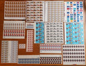 USA 1970-1990. Postage: stamps, sheets, booklets, valid Face value 100 $ (Lot52)