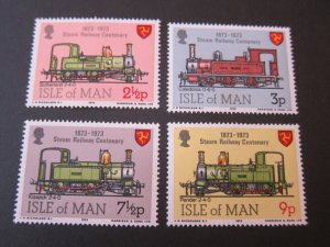 Isle Of Man 1973 Sc 29-32 Train set MNH
