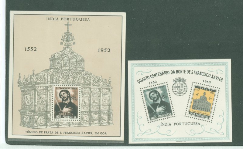 Portuguese India #520-521 Mint (NH) Souvenir Sheet