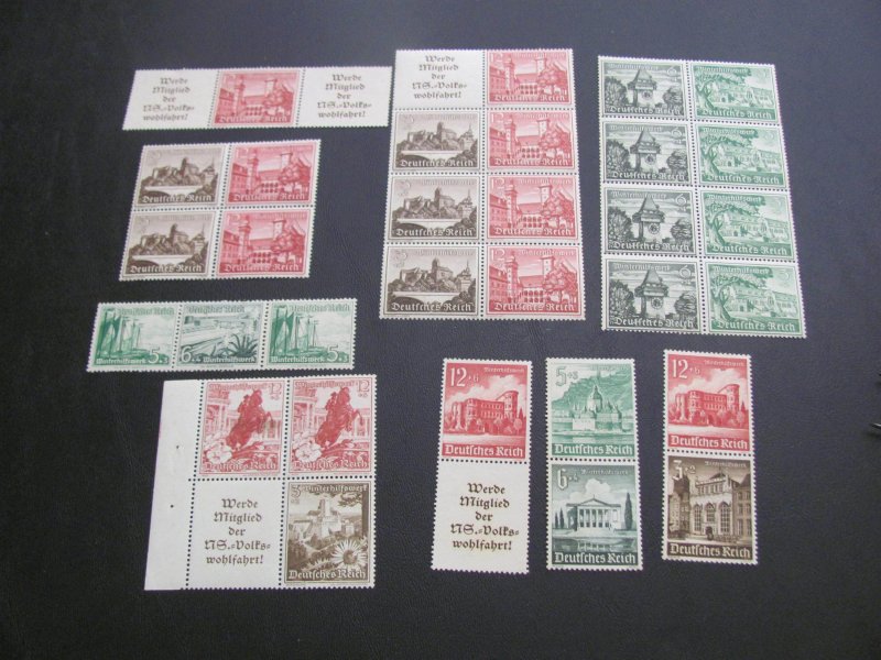 GERMANY 1939-1940 FROM BOOKLETS  LOT (115)