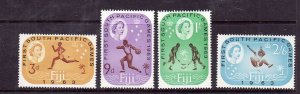 Fiji-Sc#199-202-Unused hinged set-Sports-South Pacific Games-1963-