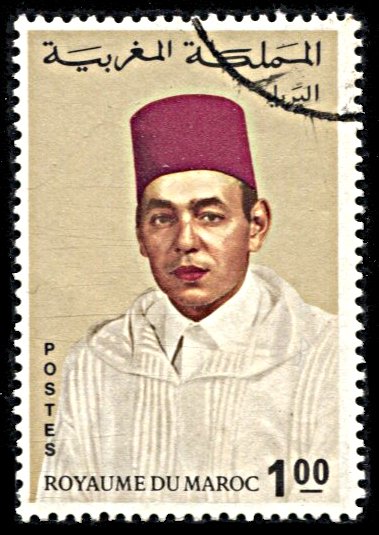 Morocco 185, used, King Hassan II