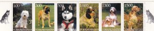 SA05 Turkmenistan 1997 Dogs Cinderella stamps