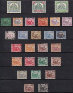 Sc# 49 / 75 Malaya complete set MLMH CV: $387.50 Wmk 4 Crown & CA multi script