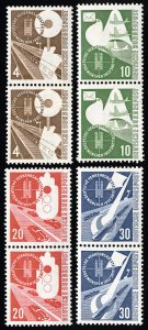 Germany Stamps # 698-701 MNH VF Pairs Scott Value $220.00