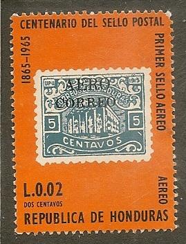 Honduras    Scott  C388    Stamp Centenary    Used