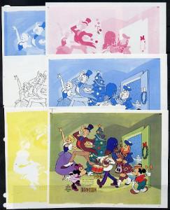 Lesotho 1983 Walt Disney Christmas m/sheet set of 6 imper...